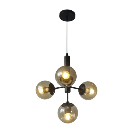 TKLD Pendant & Chandeliers Lyustra 40W Clear Plastic Glass Pendant Chandelier - 10194