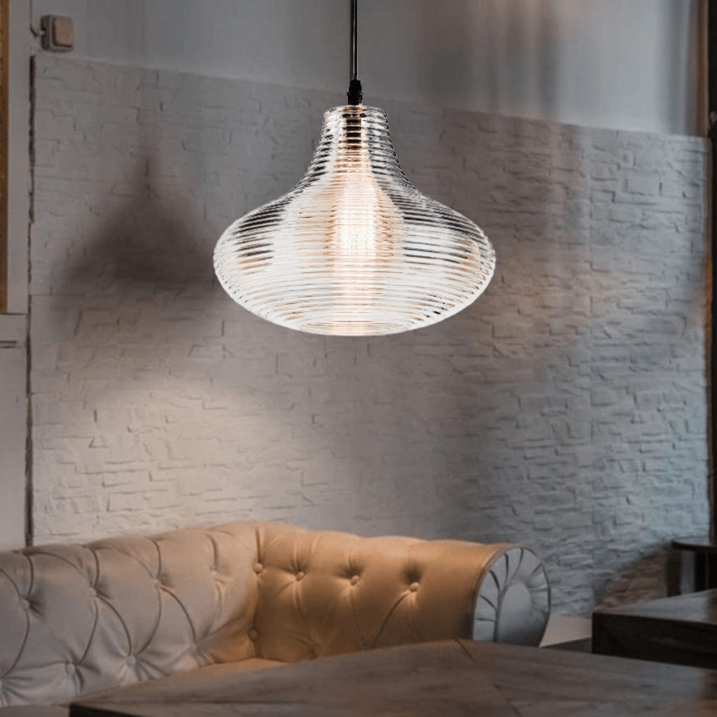 TKLD Pendant & Chandeliers Lyustra Amber Glass Pendant Ceiling Light - 8444-1C E27