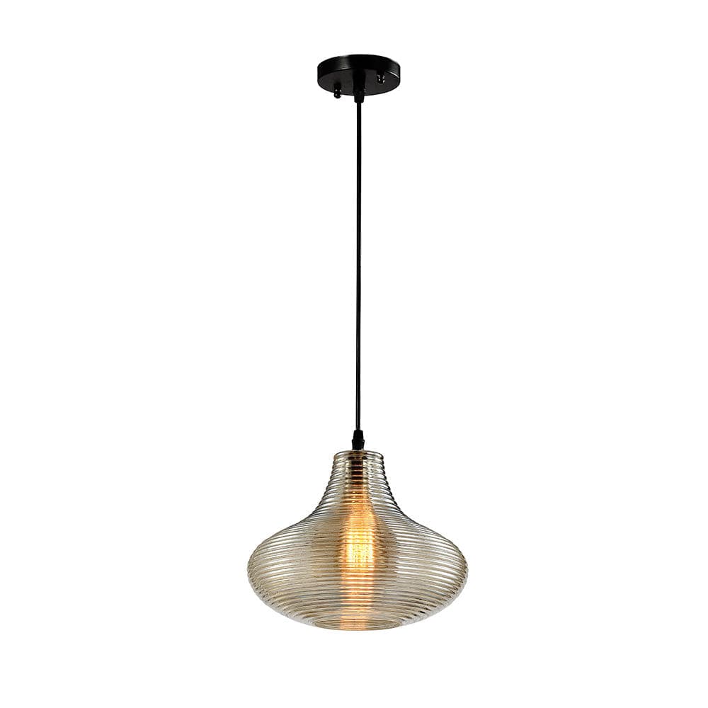 TKLD Pendant & Chandeliers Lyustra Amber Glass Pendant Ceiling Light - 8444-1C E27