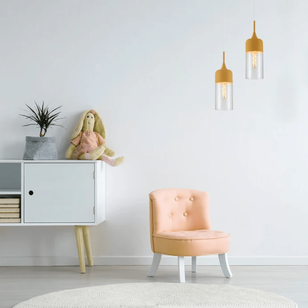 TKLD Pendant & Chandeliers Macaron Cylinder Glass E27 Pendant Ceiling Light