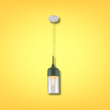 TKLD Pendant & Chandeliers Macaron Cylinder Glass E27 Pendant Ceiling Light