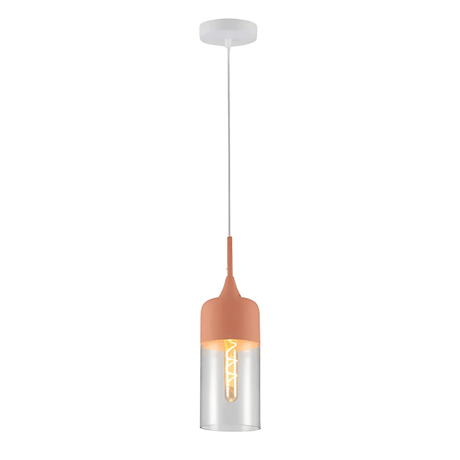TKLD Pendant & Chandeliers Macaron Cylinder Glass E27 Pendant Ceiling Light