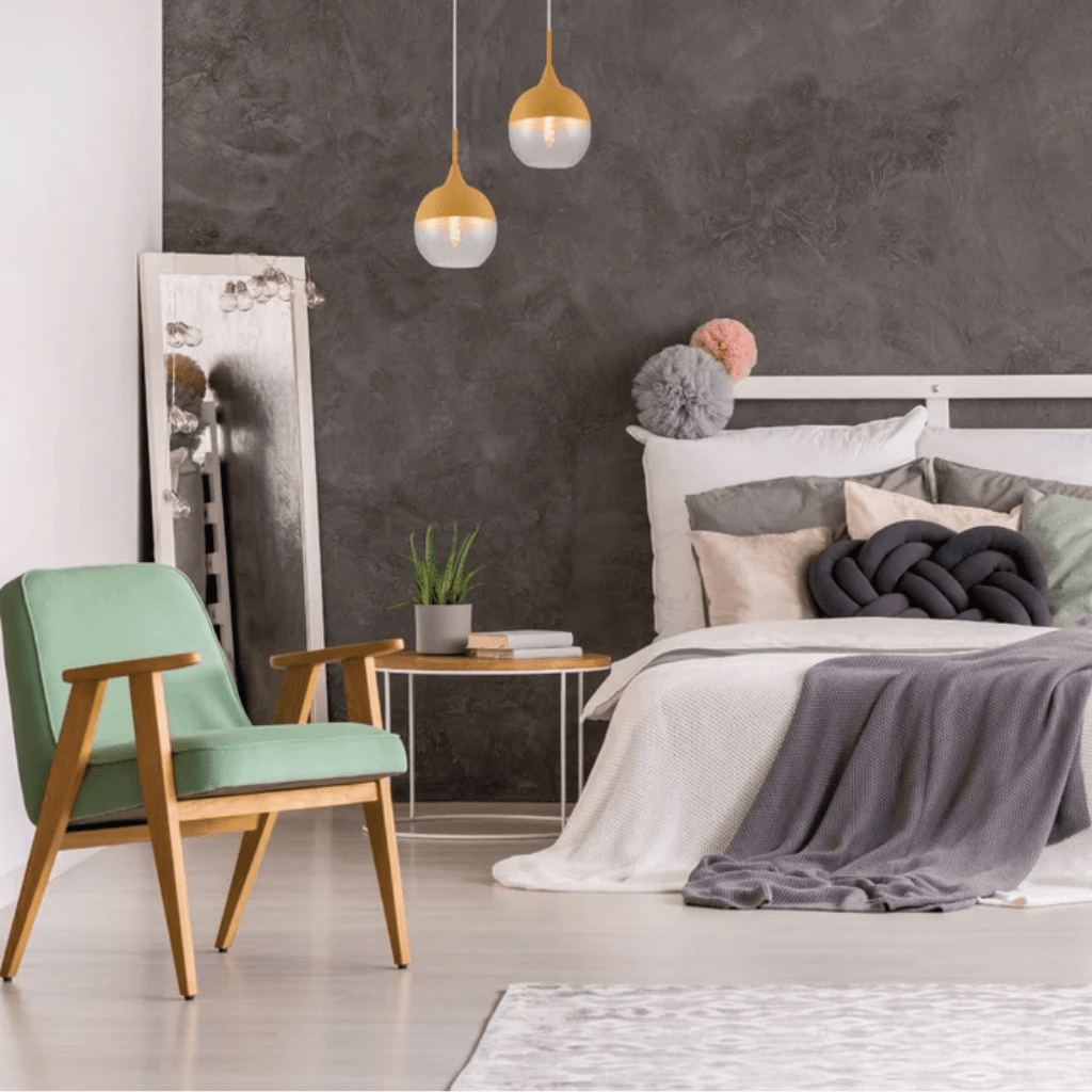 TKLD Pendant & Chandeliers Macaron Dome Glass E27 Pendant Ceiling Light