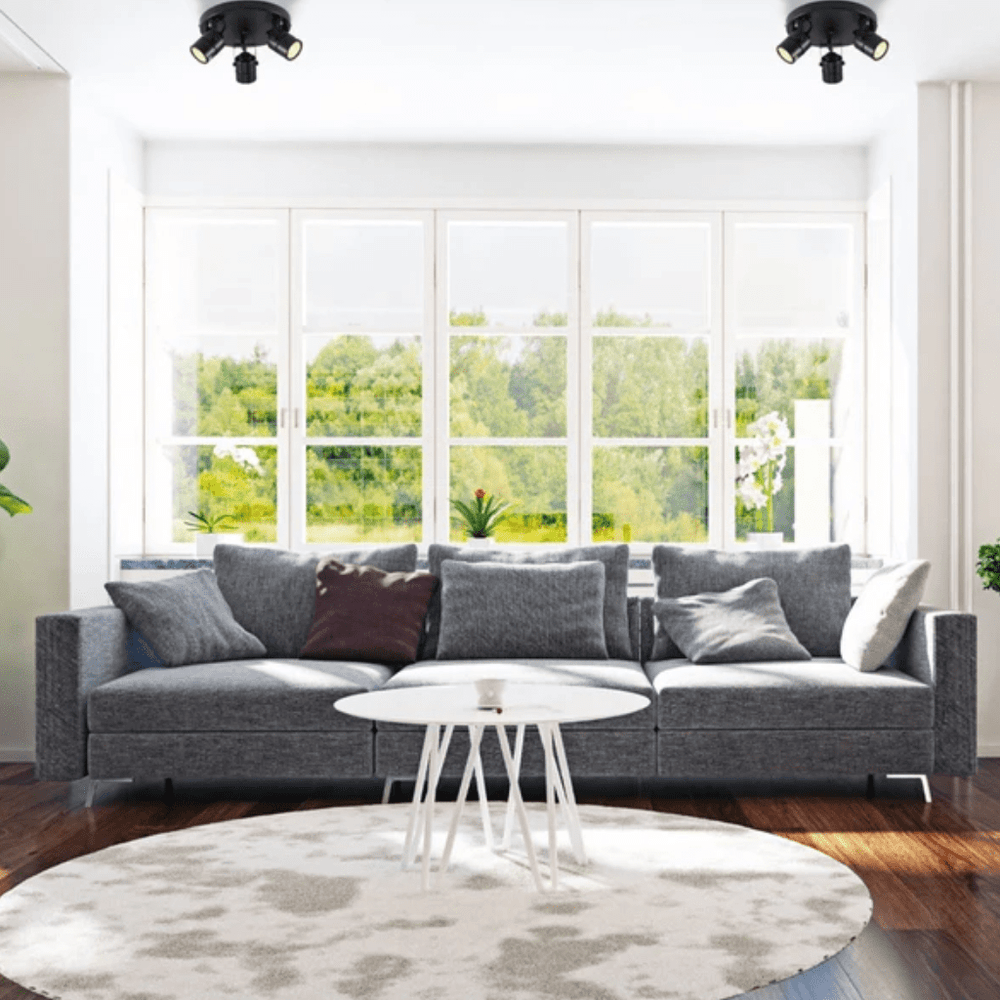 TKLD Wall & Sconce Lights Mane Black Rotatable Cylinder GU10 Spotlight Round Rose