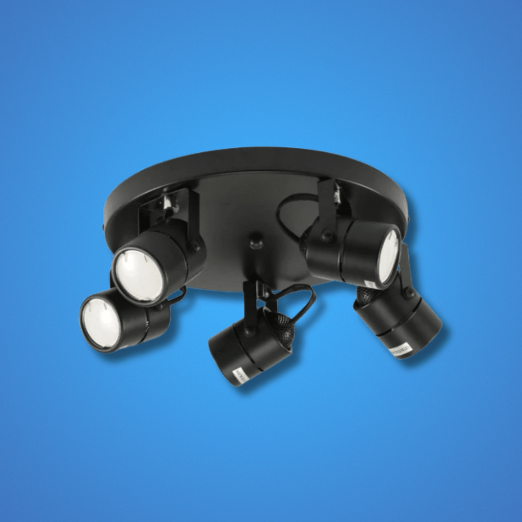 TKLD Wall & Sconce Lights Mane Black Rotatable Cylinder GU10 Spotlight Round Rose