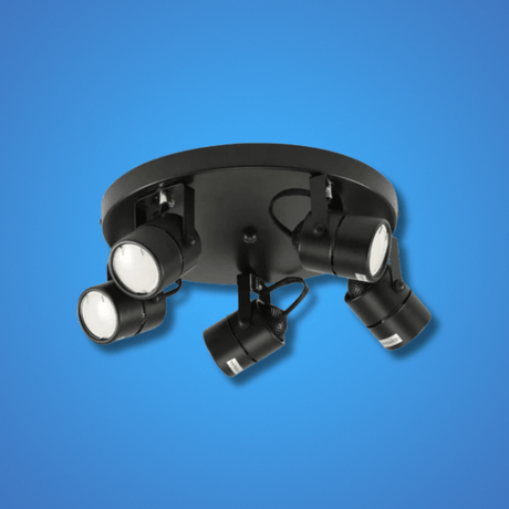 TKLD Wall & Sconce Lights Mane Black Rotatable Cylinder GU10 Spotlight Round Rose