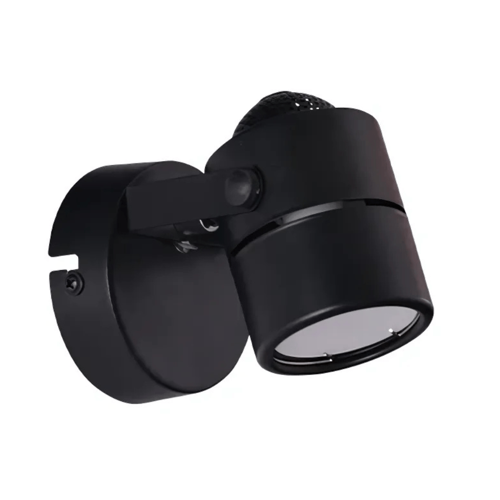 TKLD Wall & Sconce Lights Mane Black Rotatable Cylinder GU10 Spotlight Round Rose