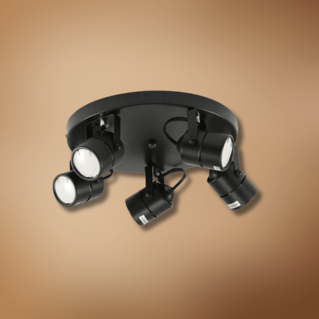 TKLD Wall & Sconce Lights Mane Black Rotatable Cylinder GU10 Spotlight Round Rose