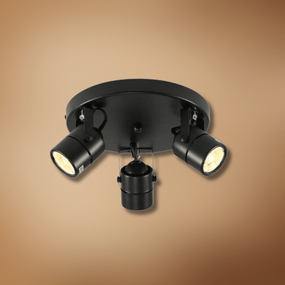 TKLD Wall & Sconce Lights Mane Black Rotatable Cylinder GU10 Spotlight Round Rose