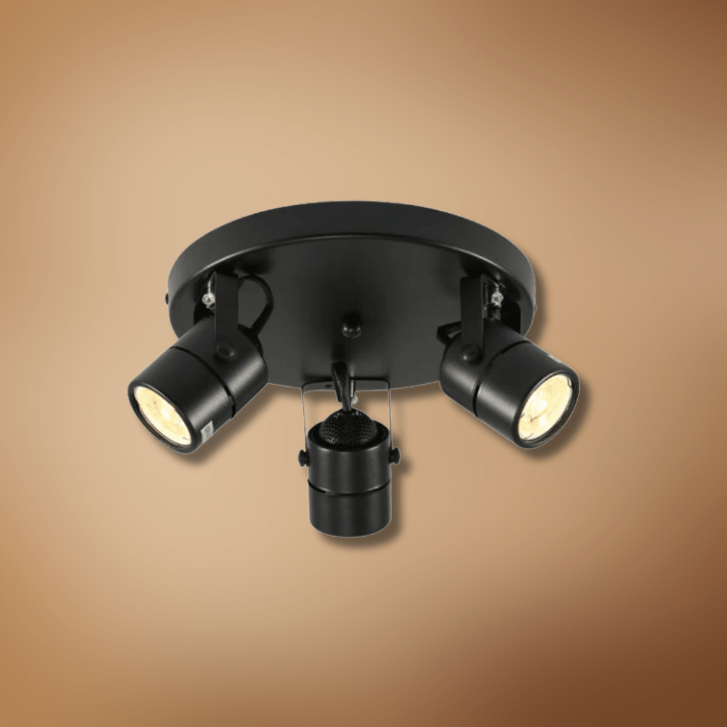 TKLD Wall & Sconce Lights Mane Black Rotatable Cylinder GU10 Spotlight Round Rose
