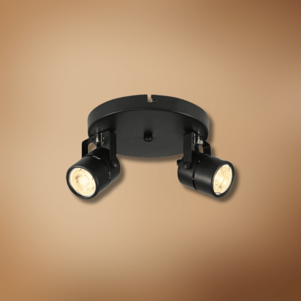 TKLD Wall & Sconce Lights Mane Black Rotatable Cylinder GU10 Spotlight Round Rose
