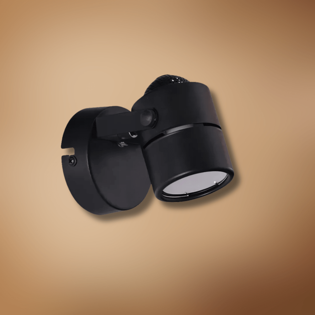 TKLD Wall & Sconce Lights Mane Black Rotatable Cylinder GU10 Spotlight Round Rose