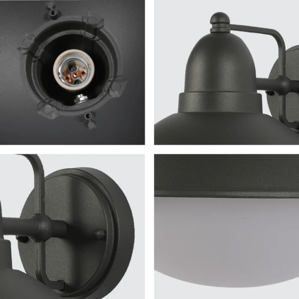 TKLD Wall & Sconce Lights Marcel Dark Grey E27 Outdoor Lantern Wall Light - 40W