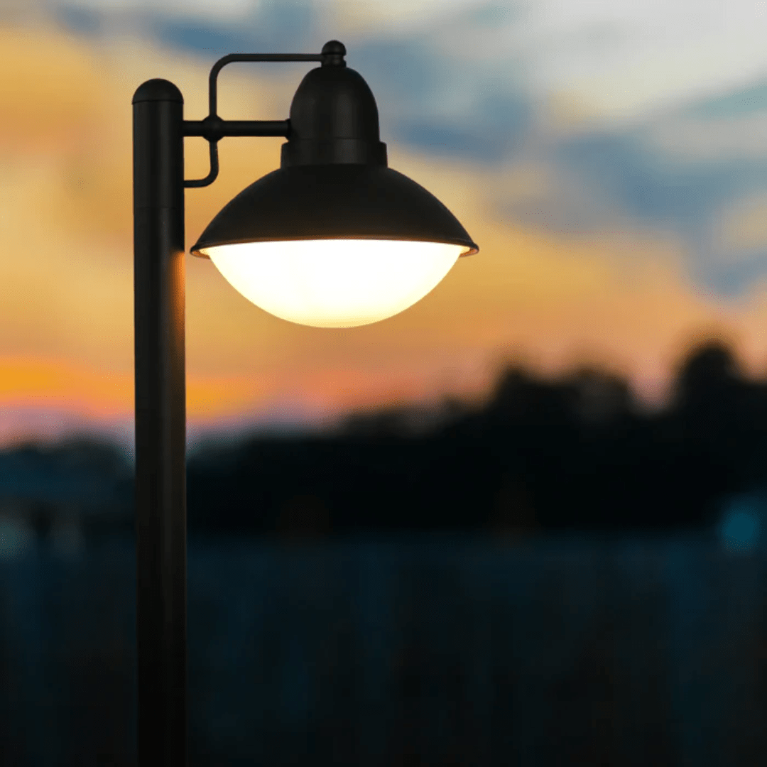 TKLD Outdoor Lighting Marcel Dark Grey Outdoor Pathway Bollard Lawn Light - 40W