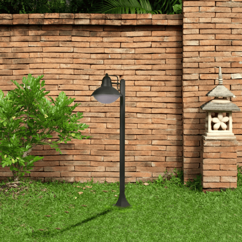 TKLD Outdoor Lighting Marcel Dark Grey Outdoor Pathway Bollard Lawn Light - 40W