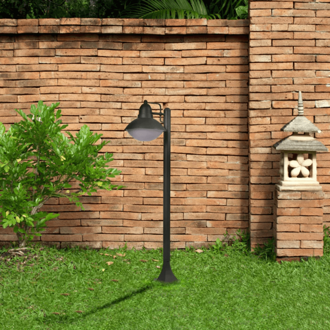 TKLD Outdoor Lighting Marcel Dark Grey Outdoor Pathway Bollard Lawn Light - 40W