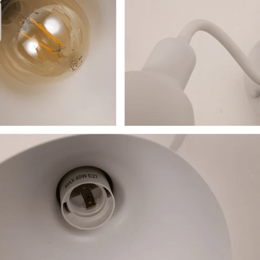 TKLD Wall & Sconce Lights Matte White Cone Wall Light E27 Fitting