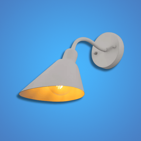 TKLD Wall & Sconce Lights Matte White Cone Wall Light E27 Fitting