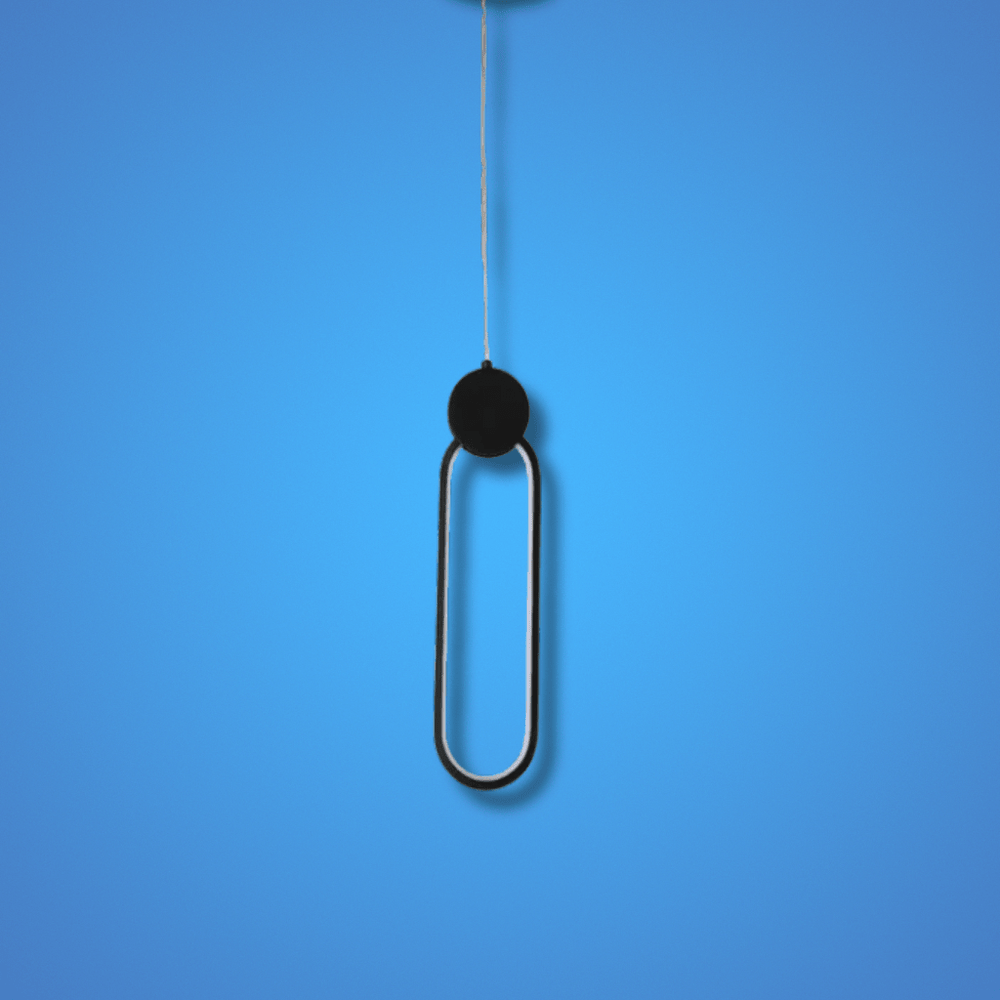 TKLD Pendant & Chandeliers Mavey Modern Nordic Loop Bedside LED Pendant Light Black CCT Changeble