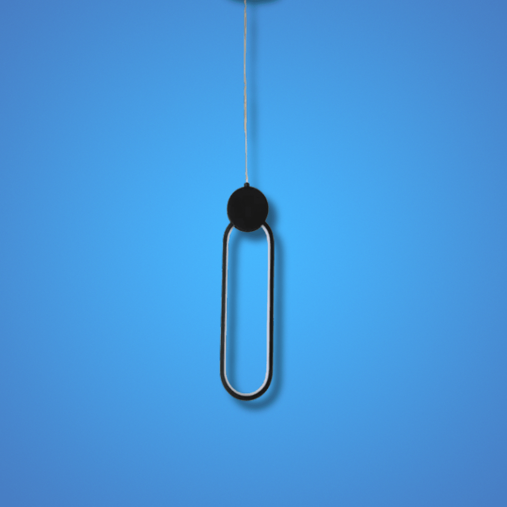 TKLD Pendant & Chandeliers Mavey Modern Nordic Loop Bedside LED Pendant Light Black CCT Changeble