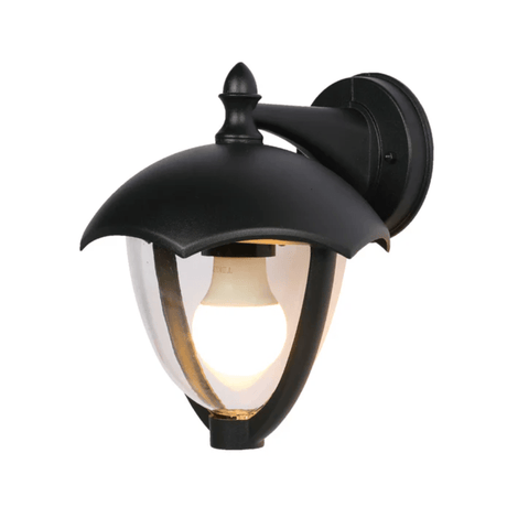 TKLD Wall & Sconce Lights Megan Black E27 Outdoor Downwards Lantern Wall Light - 40W