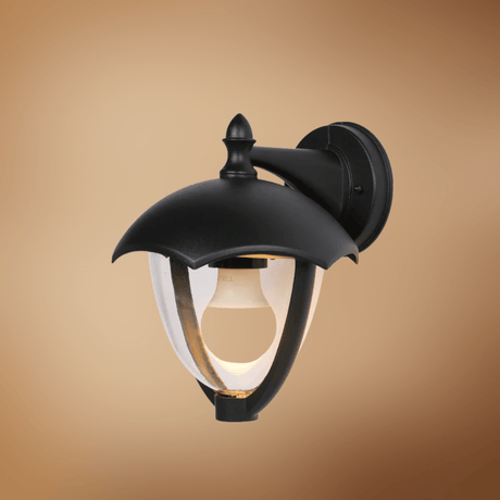 TKLD Wall & Sconce Lights Megan Black E27 Outdoor Downwards Lantern Wall Light - 40W
