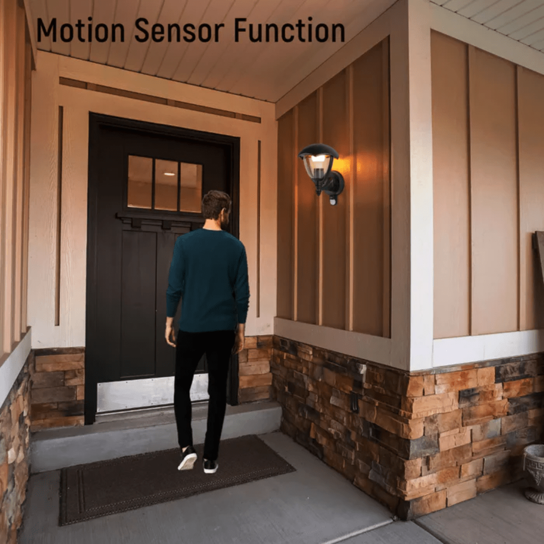 TKLD Wall & Sconce Lights Megan Black E27 Outdoor Upwards Lantern Wall Light - 40W