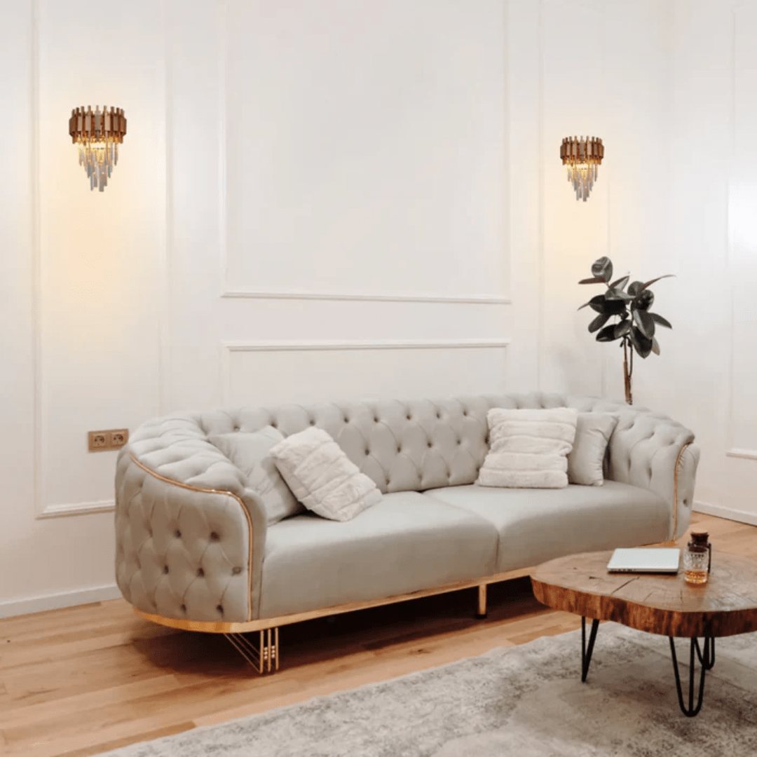 TKLD Wall & Sconce Lights Metropolitan Square Beam Design 3 Tiered Crystal Wall Sconce Light - 40W