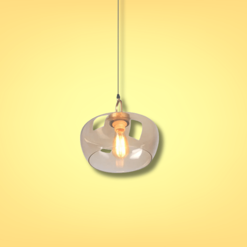 TKLD Pendant & Chandeliers Miele Grande Amber Glass E27 Pendant Ceiling Light