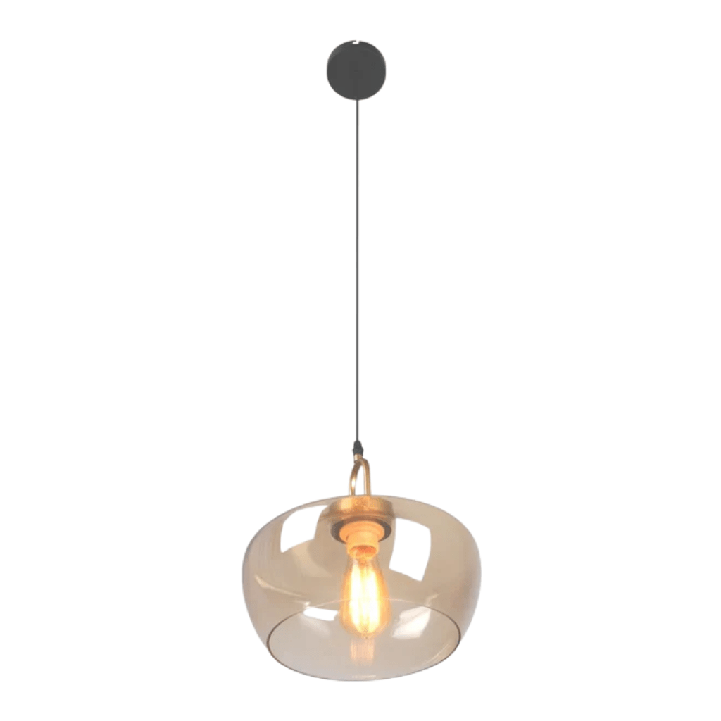 TKLD Pendant & Chandeliers Miele Grande Amber Glass E27 Pendant Ceiling Light
