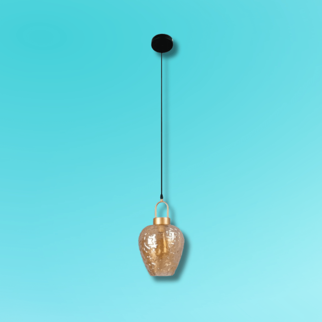 TKLD Pendant & Chandeliers Miele Lungo Amber Glass E27 Pendant Ceiling Light