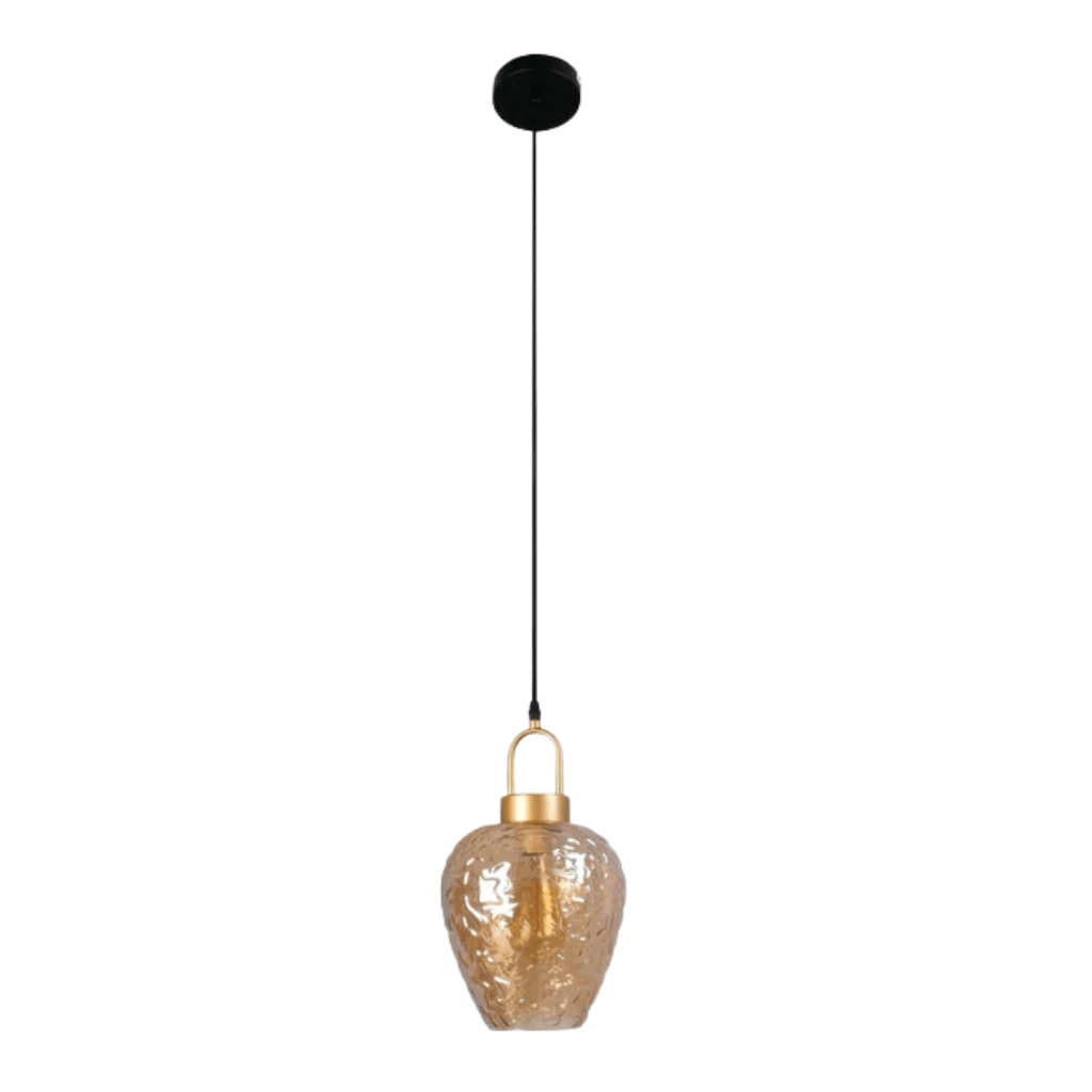 TKLD Pendant & Chandeliers Miele Lungo Amber Glass E27 Pendant Ceiling Light