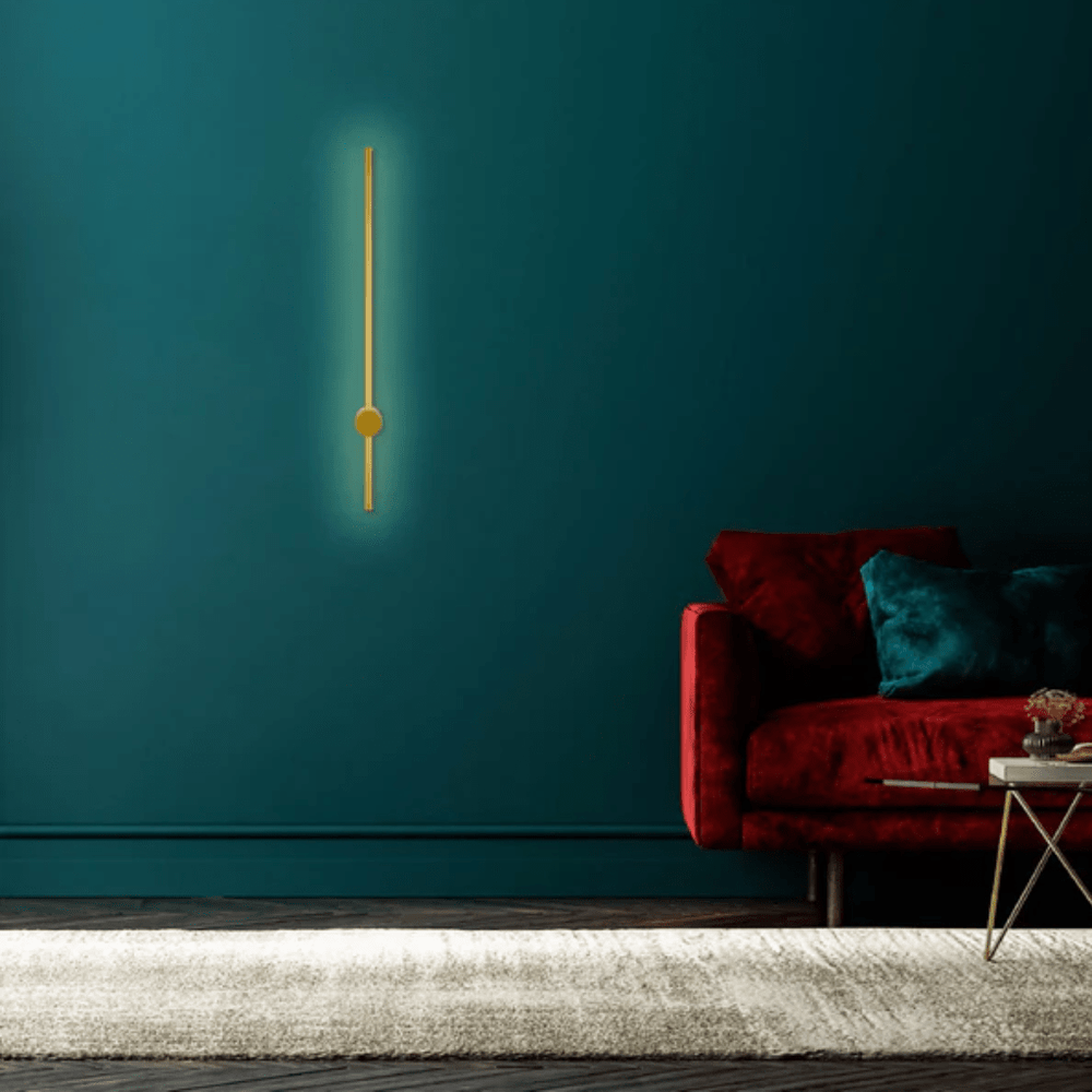 TKLD Wall & Sconce Lights Minimalist Black or Gold Linear Wall Sconce Light