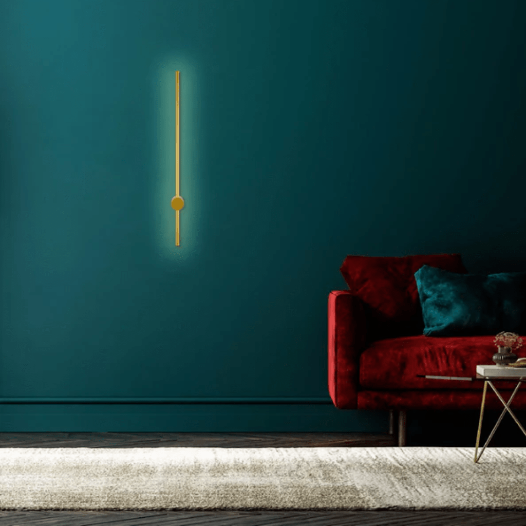 TKLD Wall & Sconce Lights Minimalist Black or Gold Linear Wall Sconce Light