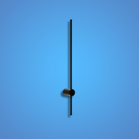 TKLD Wall & Sconce Lights Minimalist Black or Gold Linear Wall Sconce Light