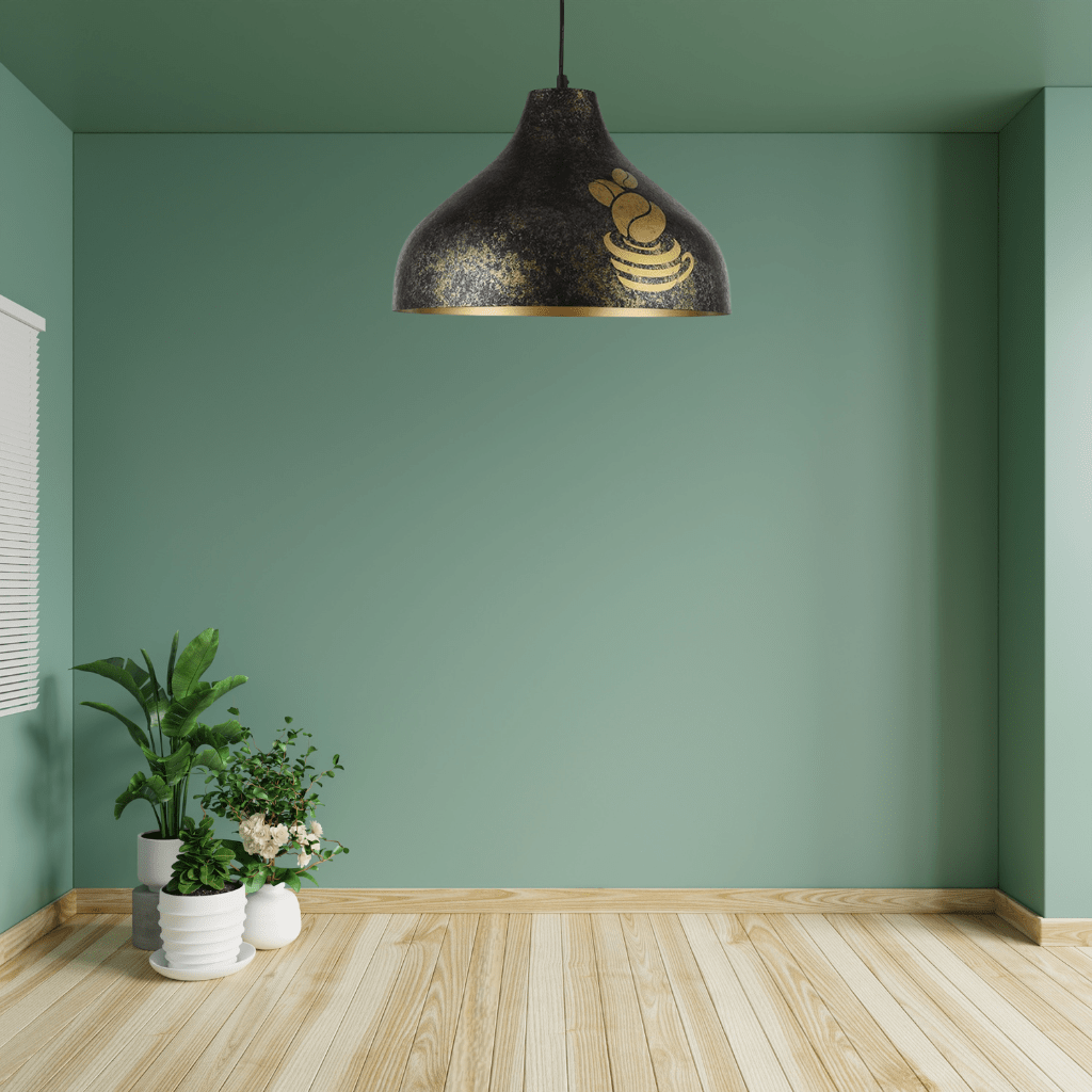 TKLD Pendant & Chandeliers Modern Black & Gold Hanging Light - 150-18200