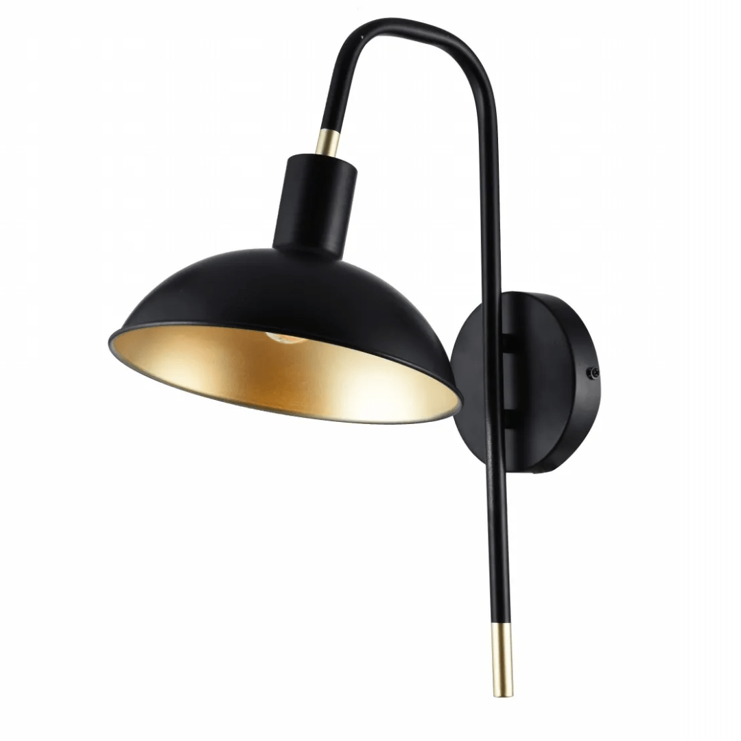 TKLD Pendant & Chandeliers Modern Black Metal Dome Sunflower Wall Light - MB75196A-1