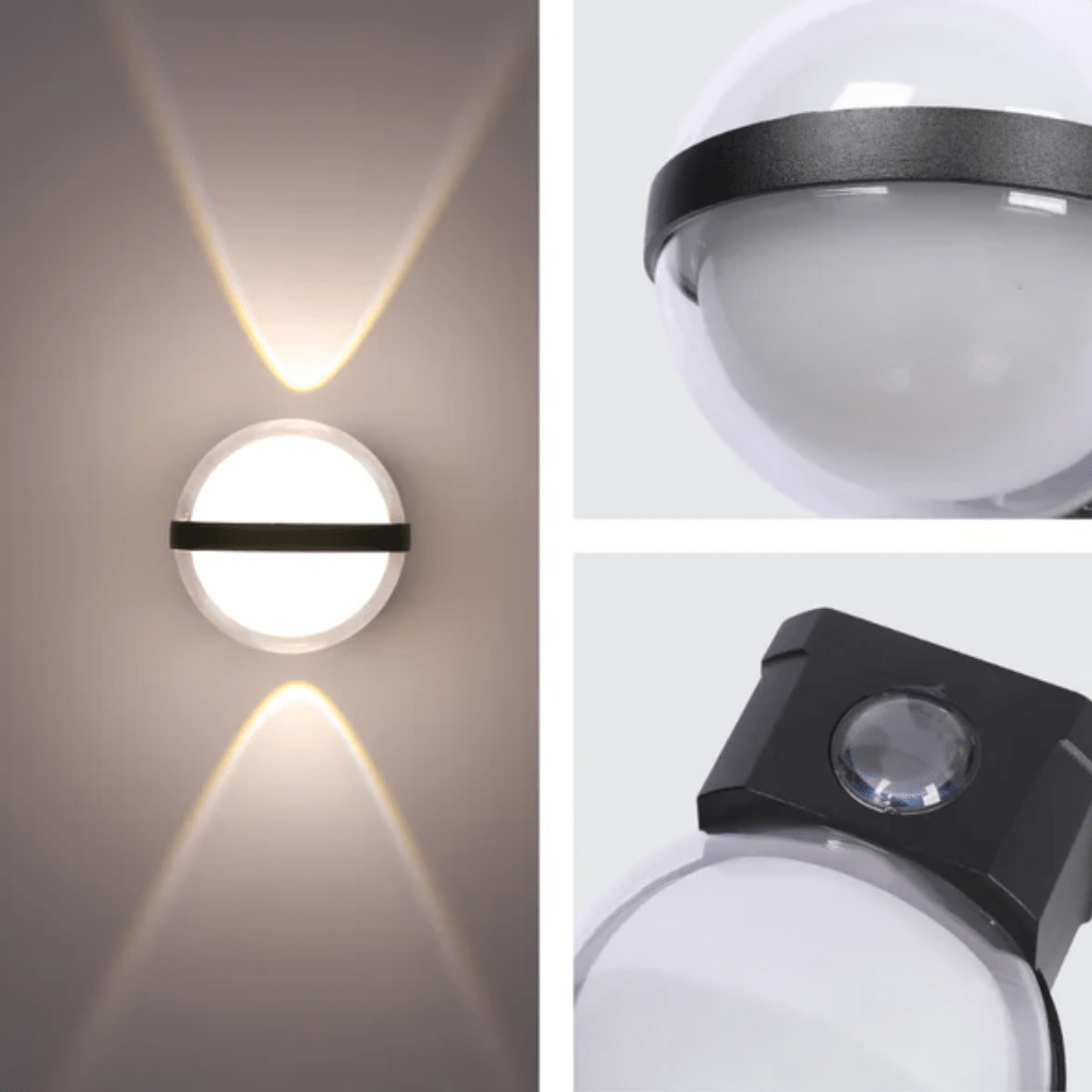 TKLD Wall & Sconce Lights Modern Black Triple-source Up Down Decorative and Ball 4000K LED Wall Light - 12W