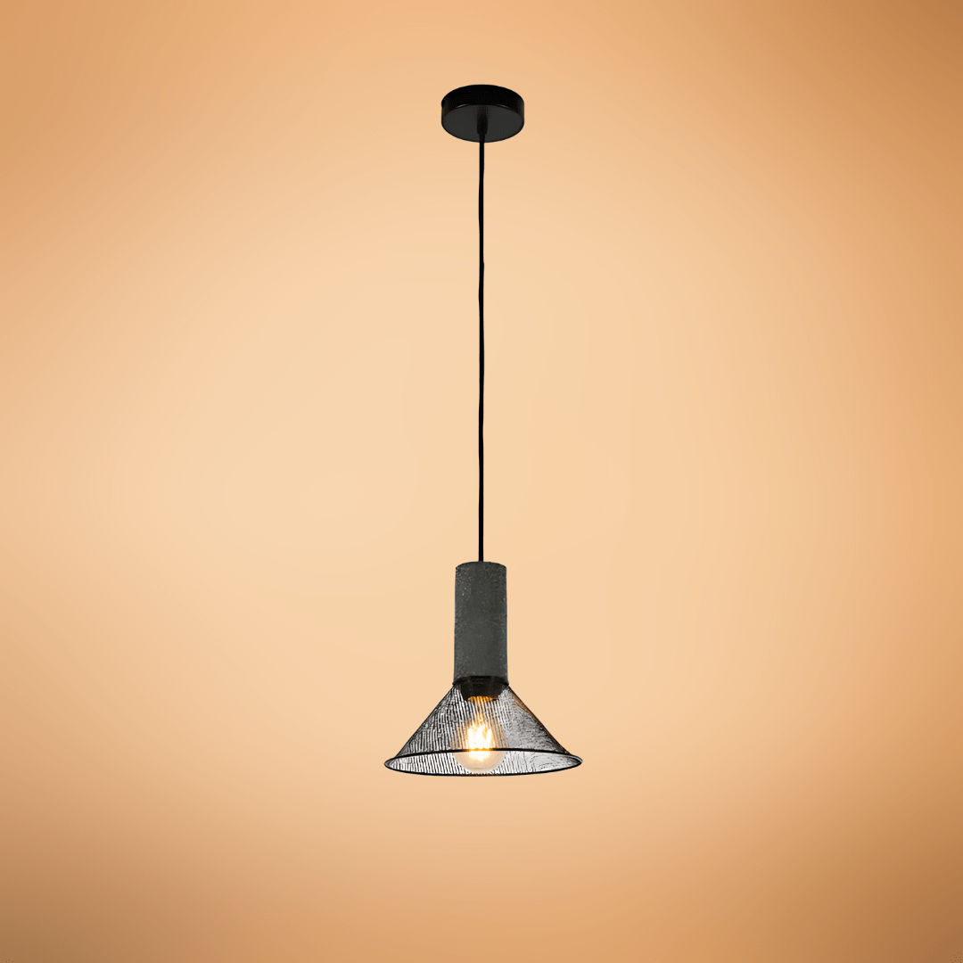 TKLD Pendant & Chandeliers Modern Conical Shape Concrete Textured Pendant Light - 40W