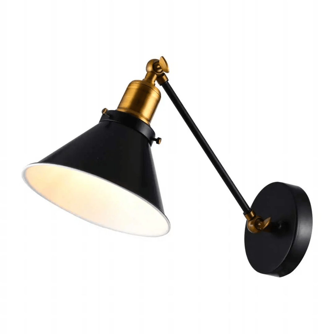TKLD Pendant & Chandeliers Modern Conical Shaped 40W Black Corner Wall Light - MB66783-1