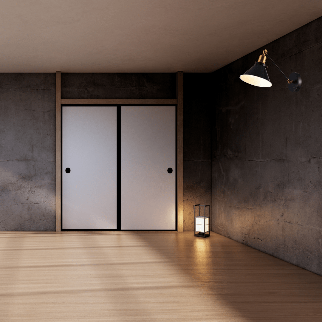 TKLD Pendant & Chandeliers Modern Conical Shaped 40W Black Corner Wall Light - MB66783-1