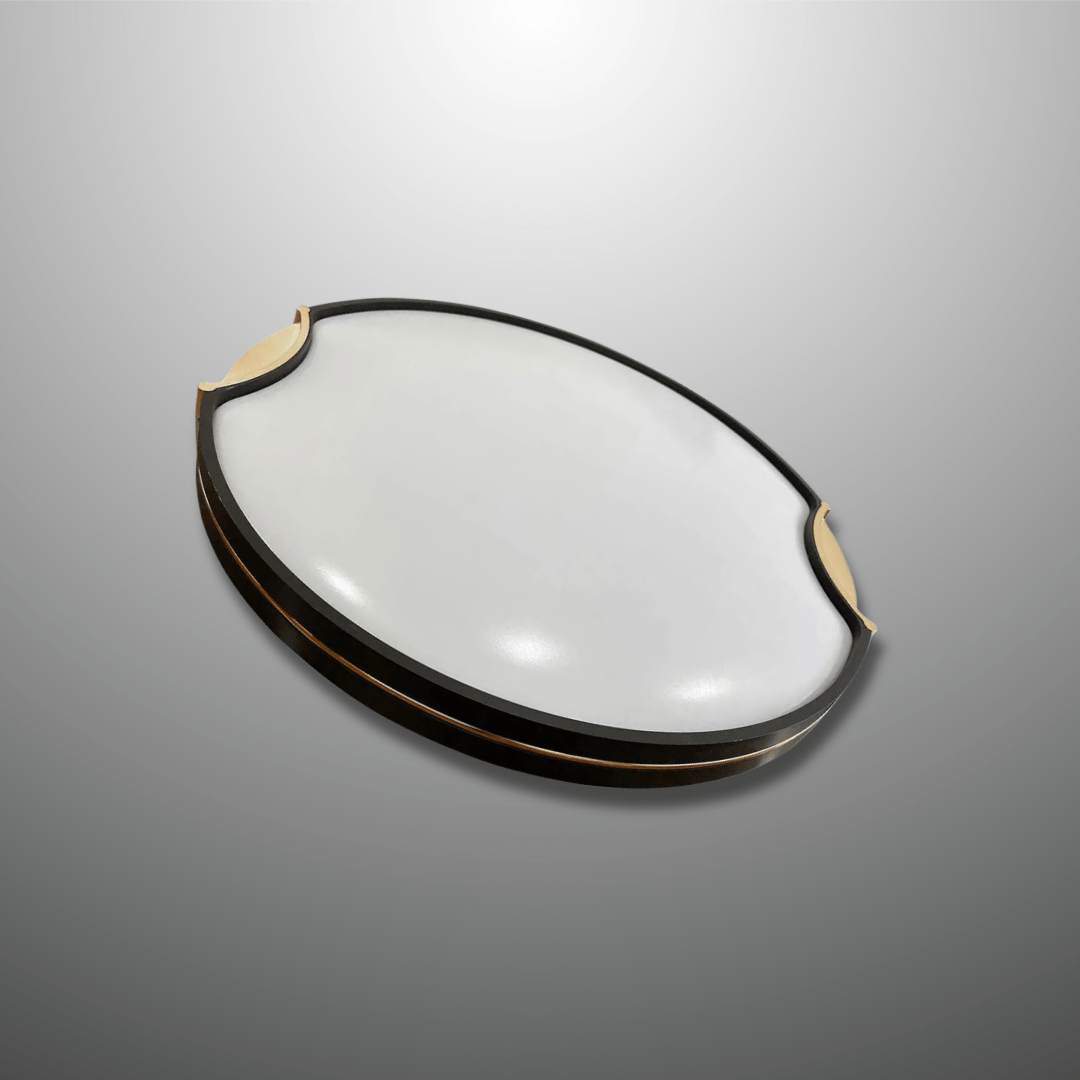 TKLD Pendant & Chandeliers Modern LED Flush Ceiling 48W Light Black - D500