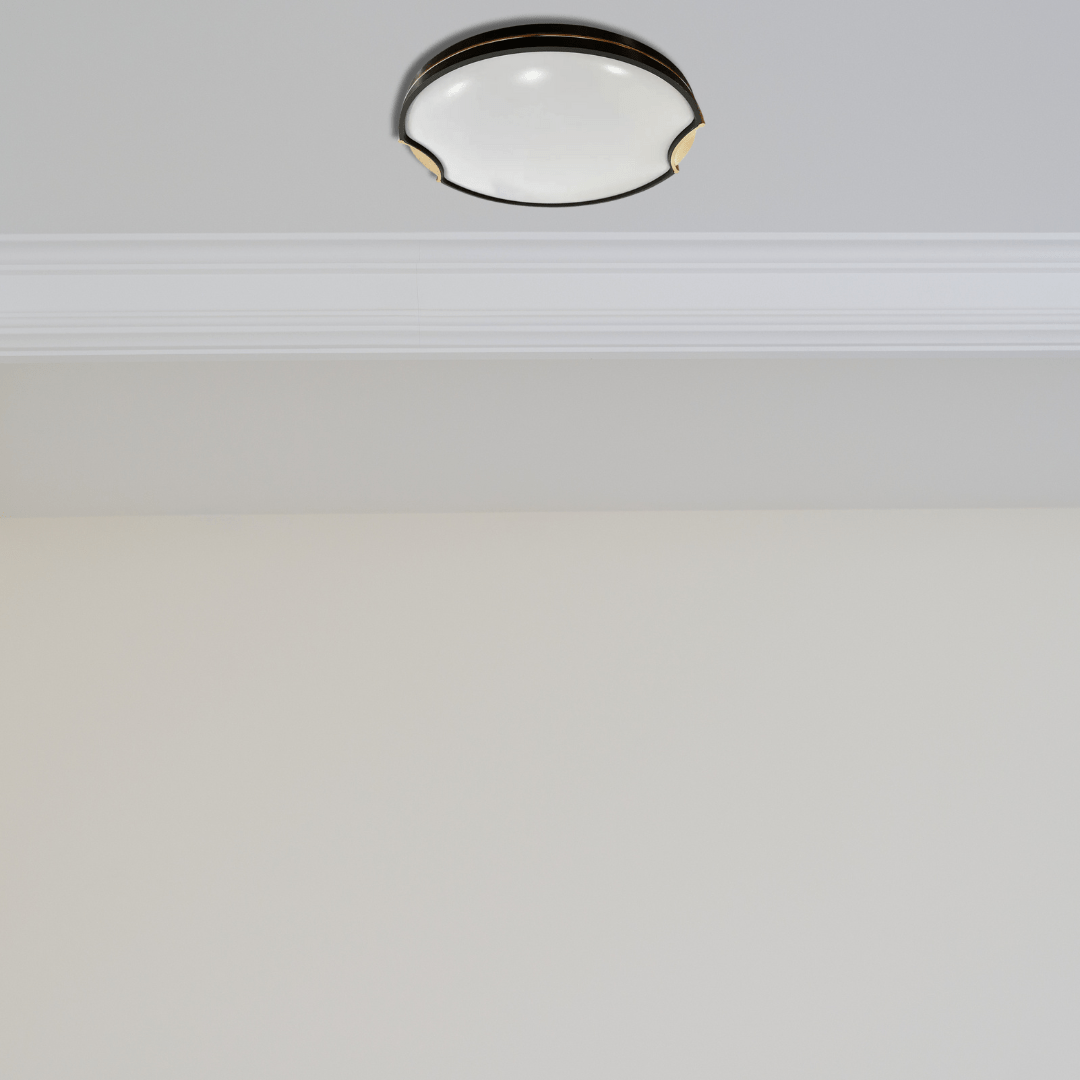 TKLD Pendant & Chandeliers Modern LED Flush Ceiling 48W Light Black - D500