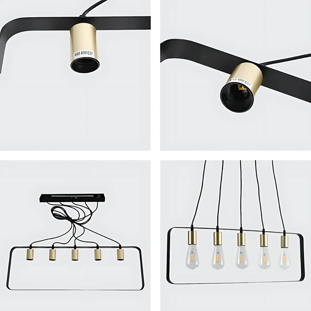 TKLD Ceiling Lights Modern Minimalist 2D Island Chandelier Light - 40W