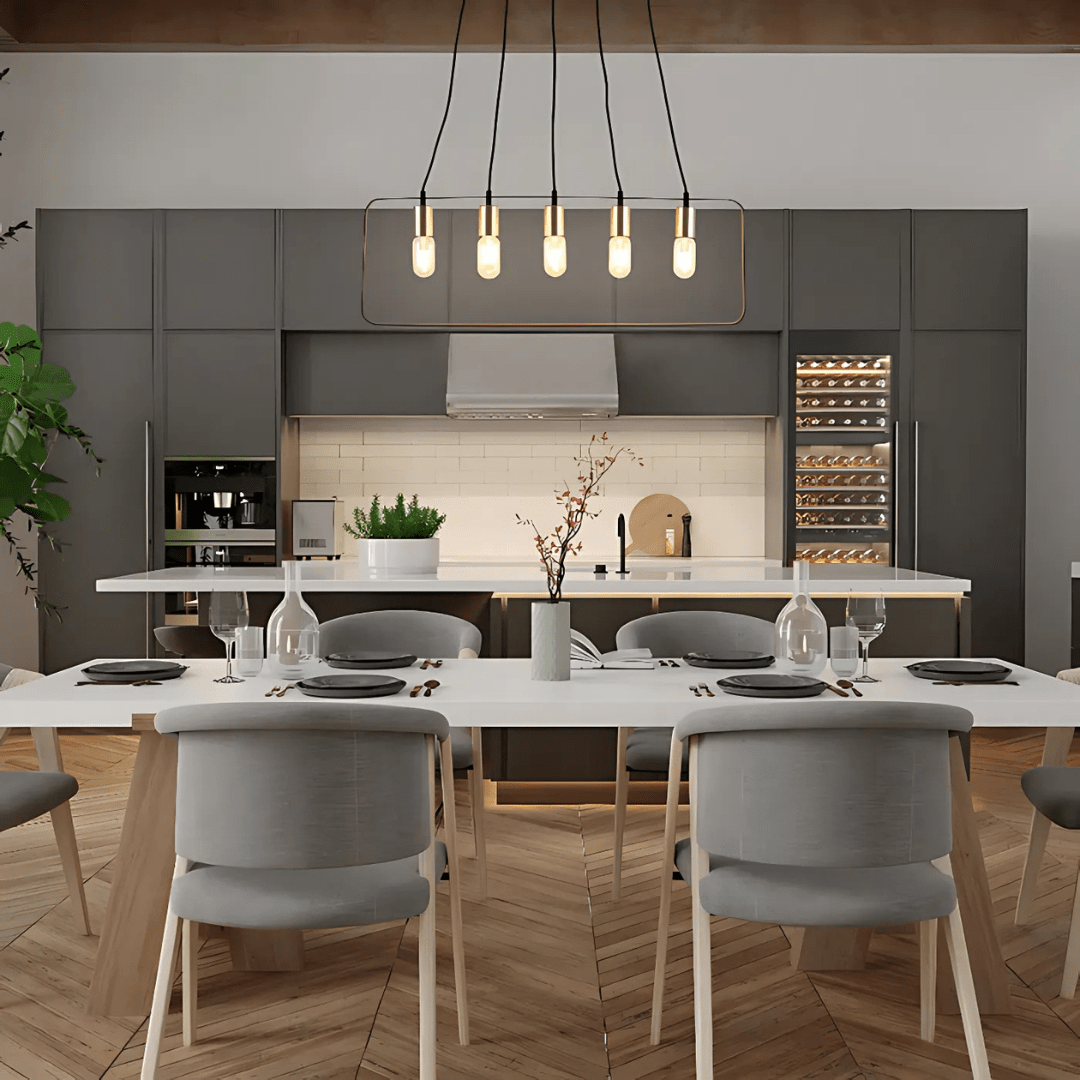 TKLD Ceiling Lights Modern Minimalist 2D Island Chandelier Light - 40W