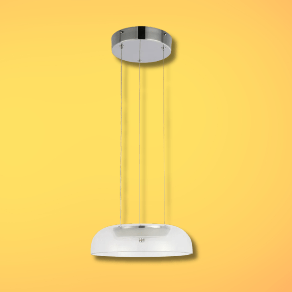 TKLD Pendant & Chandeliers Modern Minimalist Clifton Glass Pendant Light Chrome CCT Changeable D280 6W