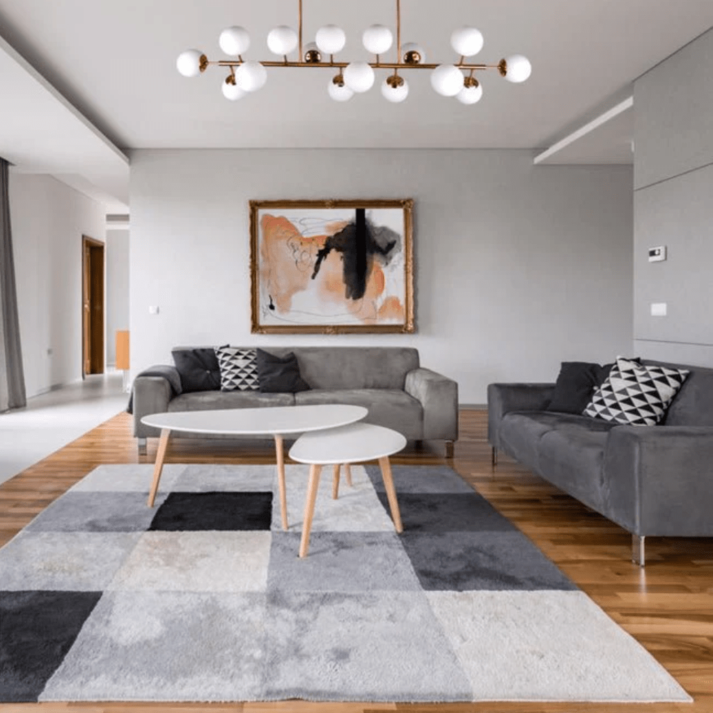 TKLD Pendant & Chandeliers Modern Molecule Style Opal Gold Metal Island Chandelier Ceiling Light - 8 Globes