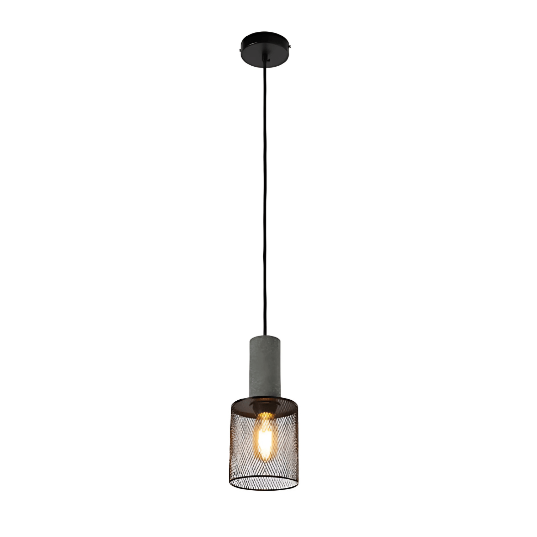 TKLD Pendant & Chandeliers Modern Short Cylinder Shape Concrete Textured Pendant Light - 40W