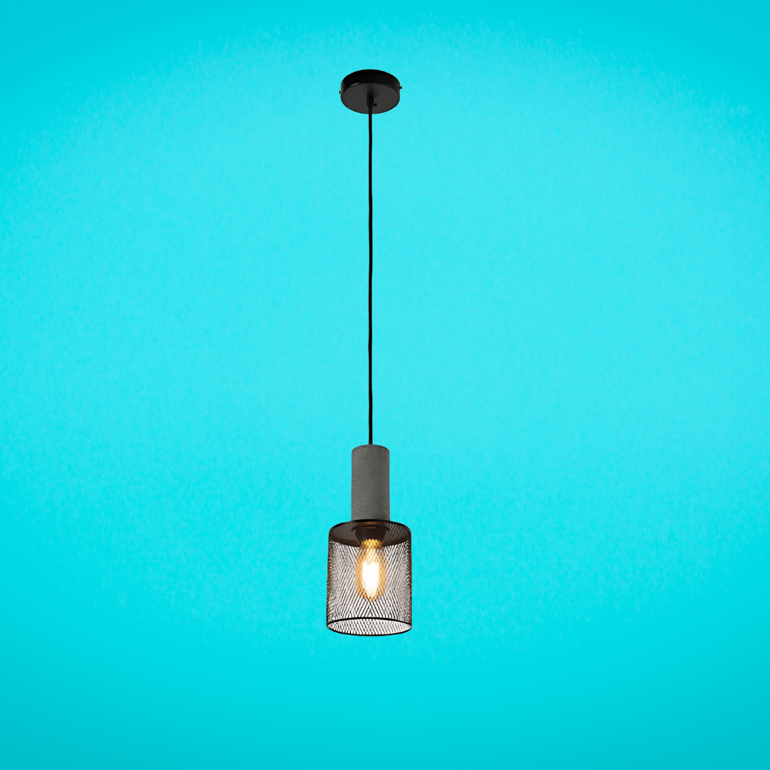 TKLD Pendant & Chandeliers Modern Short Cylinder Shape Concrete Textured Pendant Light - 40W