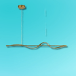 TKLD Pendant & Chandeliers Modern Sleek Gold or Bold Infinity Wave LED Pendant Light